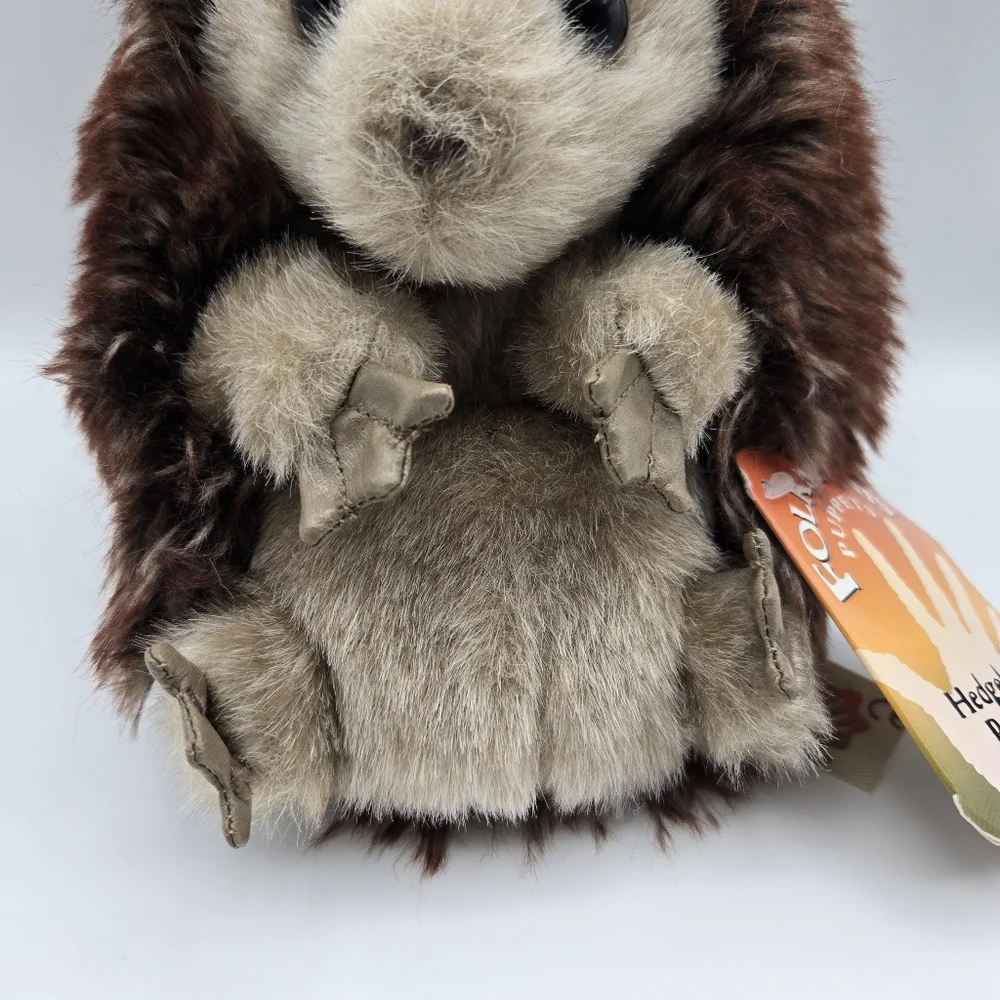 Folkmanis Hedgehog Hand Puppet With Tag